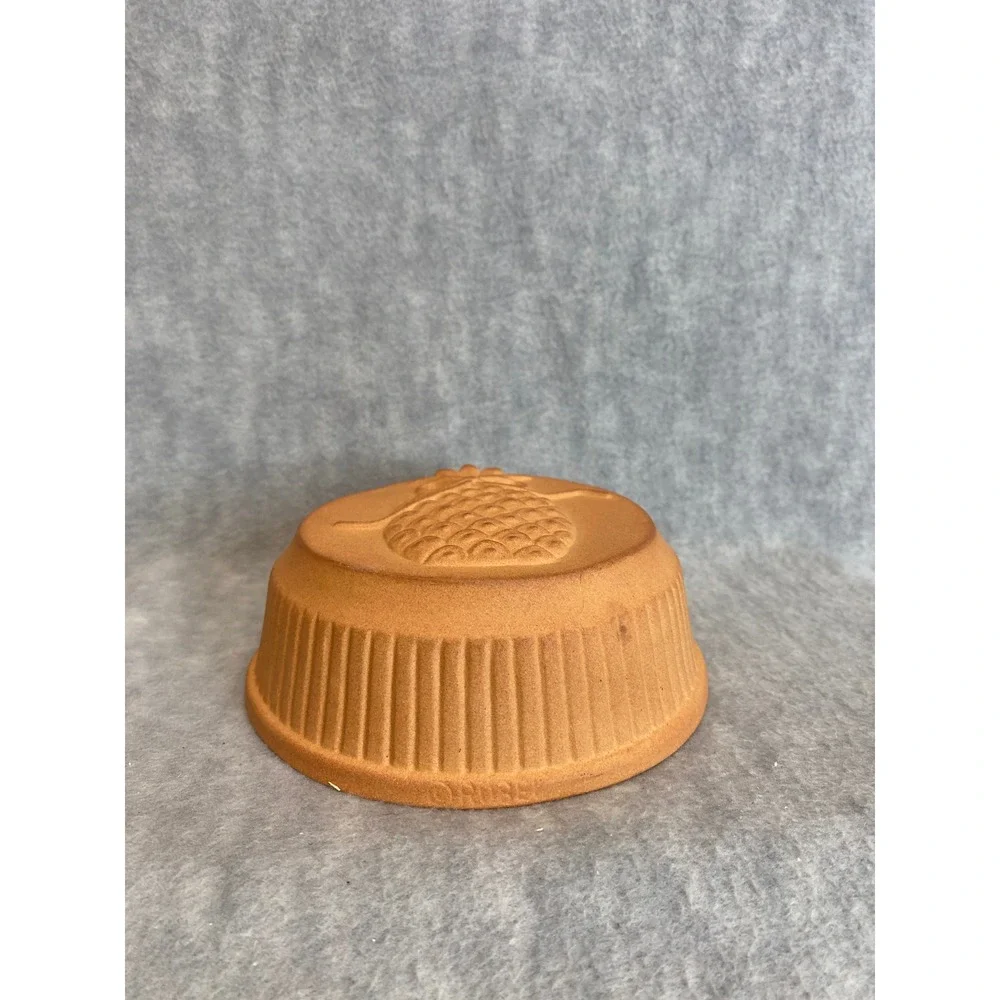 Terracotta Pineapple Embossed‎ Vintage Mold Round Hanging Kitchen Decor Rustic